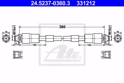Тормозной шланг ATE купить