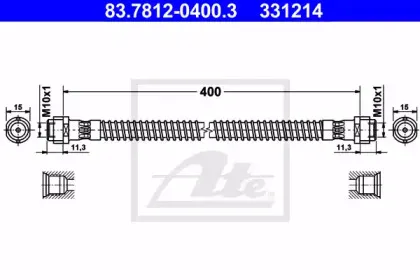 Тормозной шланг ATE купить