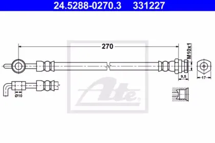 Тормозной шланг ATE купить