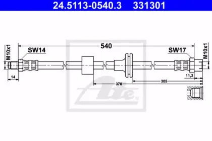 Тормозной шланг ATE купить