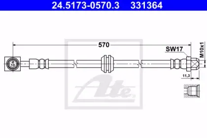 Тормозной шланг ATE купить