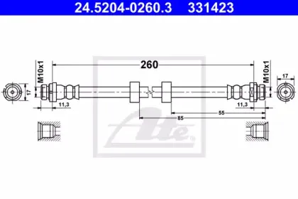 Тормозной шланг ATE купить