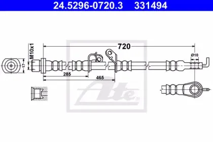 Тормозной шланг ATE купить