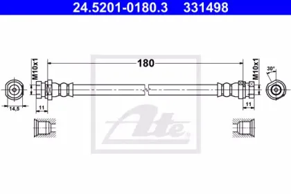 Тормозной шланг ATE купить