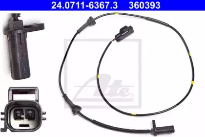 Датчик, частота вращения колеса ATE купить