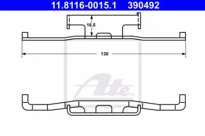 Пружина, тормозной суппорт ATE купить