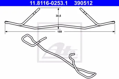 Пружина, тормозной суппорт ATE купить