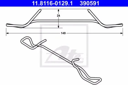 Пружина, тормозной суппорт ATE купить