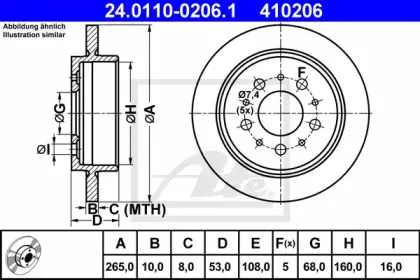 Тормозной диск ATE купить