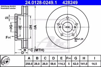Тормозной диск ATE купить