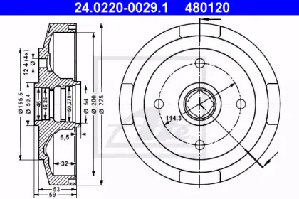 Тормозной барабан ATE купить