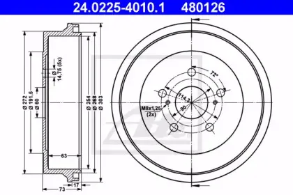 Тормозной барабан ATE купить