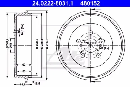 Тормозной барабан ATE купить