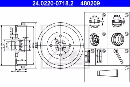 Тормозной барабан ATE купить