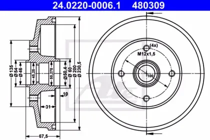 Тормозной барабан ATE купить