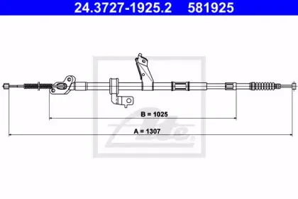 Трос, стояночная тормозная система ATE купить