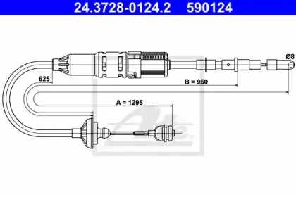 Трос, управление сцеплением ATE купить