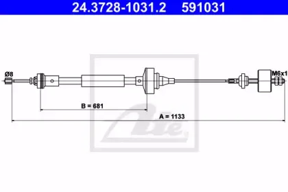 Трос, управление сцеплением ATE купить