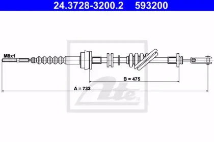 Трос, управление сцеплением ATE купить