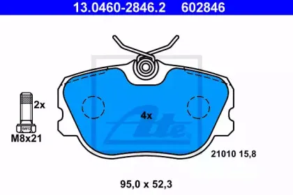 Комплект тормозных колодок, дисковый тормоз ATE купить
