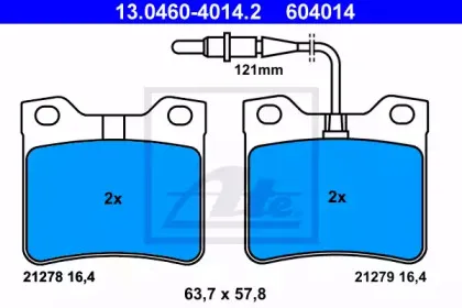Комплект тормозных колодок, дисковый тормоз ATE купить