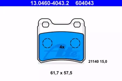 Комплект тормозных колодок, дисковый тормоз ATE купить