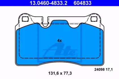 Колодки гальмівні Дискові, к-кт ATE купить