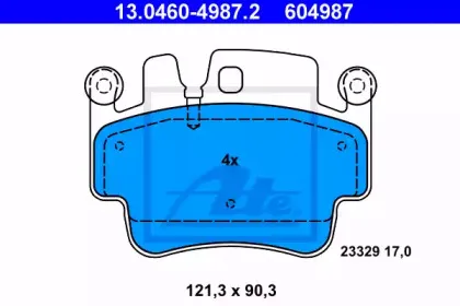 Комплект тормозных колодок, дисковый тормоз ATE купить