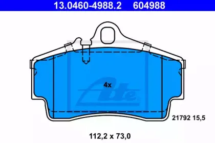 Комплект тормозных колодок, дисковый тормоз ATE купить