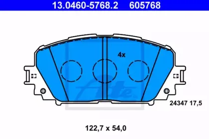 Комплект тормозных колодок, дисковый тормоз ATE купить