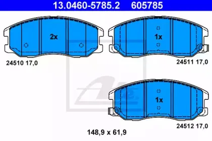 Комплект тормозных колодок, дисковый тормоз ATE купить