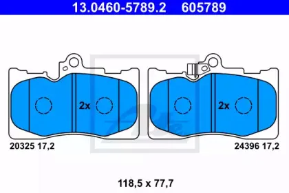 Комплект тормозных колодок, дисковый тормоз ATE купить