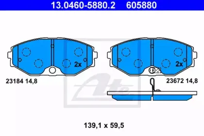 Комплект тормозных колодок, дисковый тормоз ATE купить