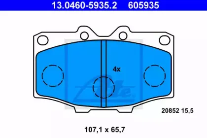 Комплект тормозных колодок, дисковый тормоз ATE купить
