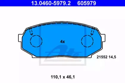 Комплект тормозных колодок, дисковый тормоз ATE купить
