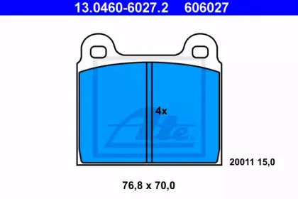Комплект тормозных колодок, дисковый тормоз ATE купить