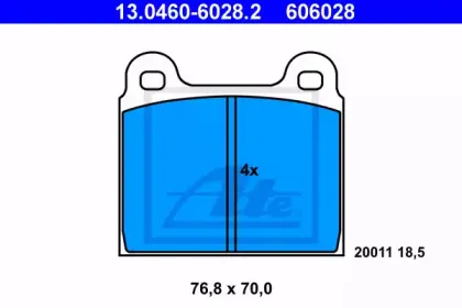 Комплект тормозных колодок, дисковый тормоз ATE купить