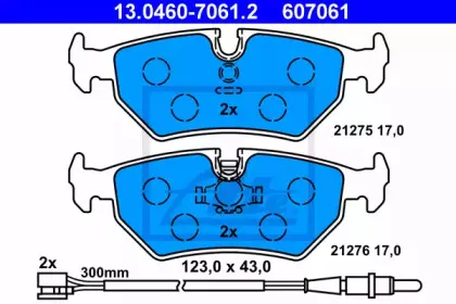 Комплект тормозных колодок, дисковый тормоз ATE купить