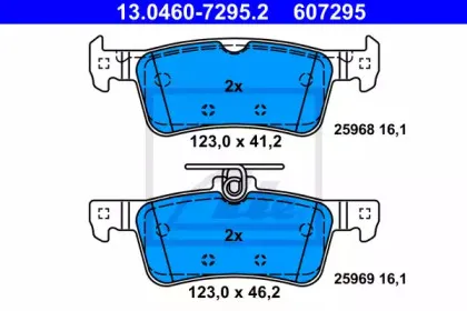 Комплект тормозных колодок, дисковый тормоз ATE купить