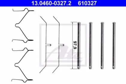 Комплектующие, колодки дискового тормоза ATE купить