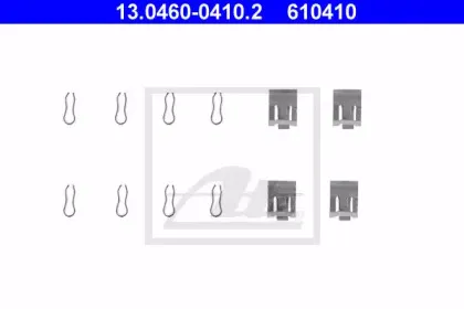 Комплектующие, колодки дискового тормоза ATE купить