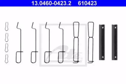 Комплектующие, колодки дискового тормоза ATE купить