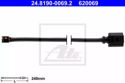 Сигнализатор, износ тормозных колодок ATE купить