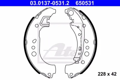 Комплект тормозных колодок ATE купить