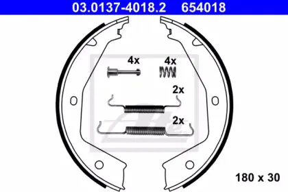 Комплект тормозных колодок, стояночная тормозная система ATE купить