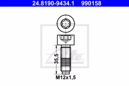 Болт, диск тормозного механизма ATE купить
