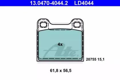 Комплект тормозных колодок, дисковый тормоз ATE купить
