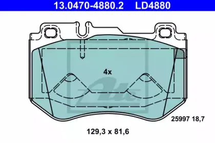 Комплект тормозных колодок, дисковый тормоз ATE купить
