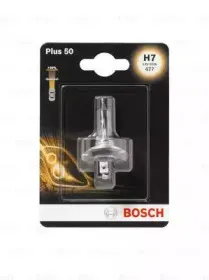 1987301042 BOSCH Лампа H7 12V H7 55W PX26D Plus 50 +50% BOSCH купить