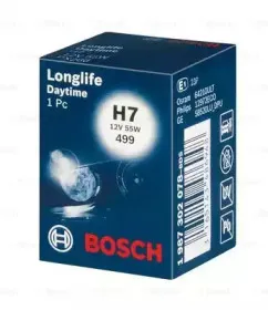 1987302078 BOSCH Лампа H7 12V 55W PX26D LONGLIFE DAYTIME BOSCH купить